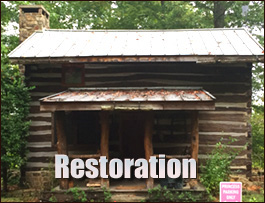 Historic Log Cabin Restoration  Hickman, Kentucky